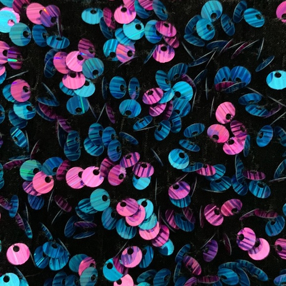 Zara Blue and Purple Sequined Mini Dress - Picture 7 of 14